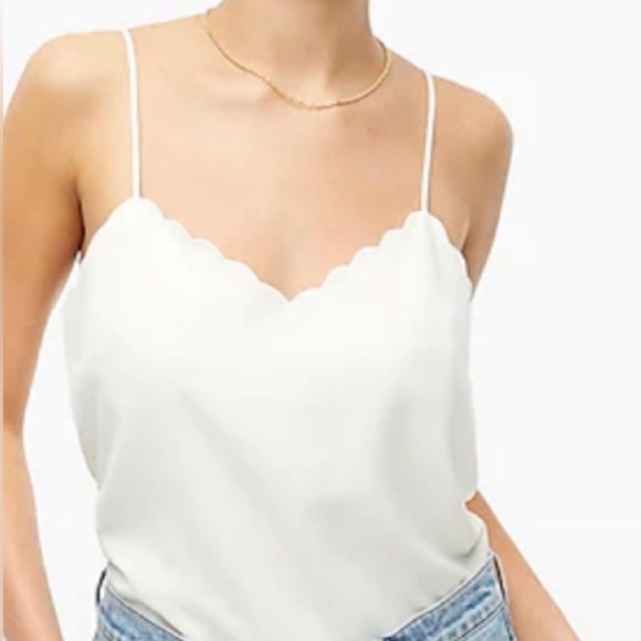 J. Crew Tops J Crew White Cami Poshmark